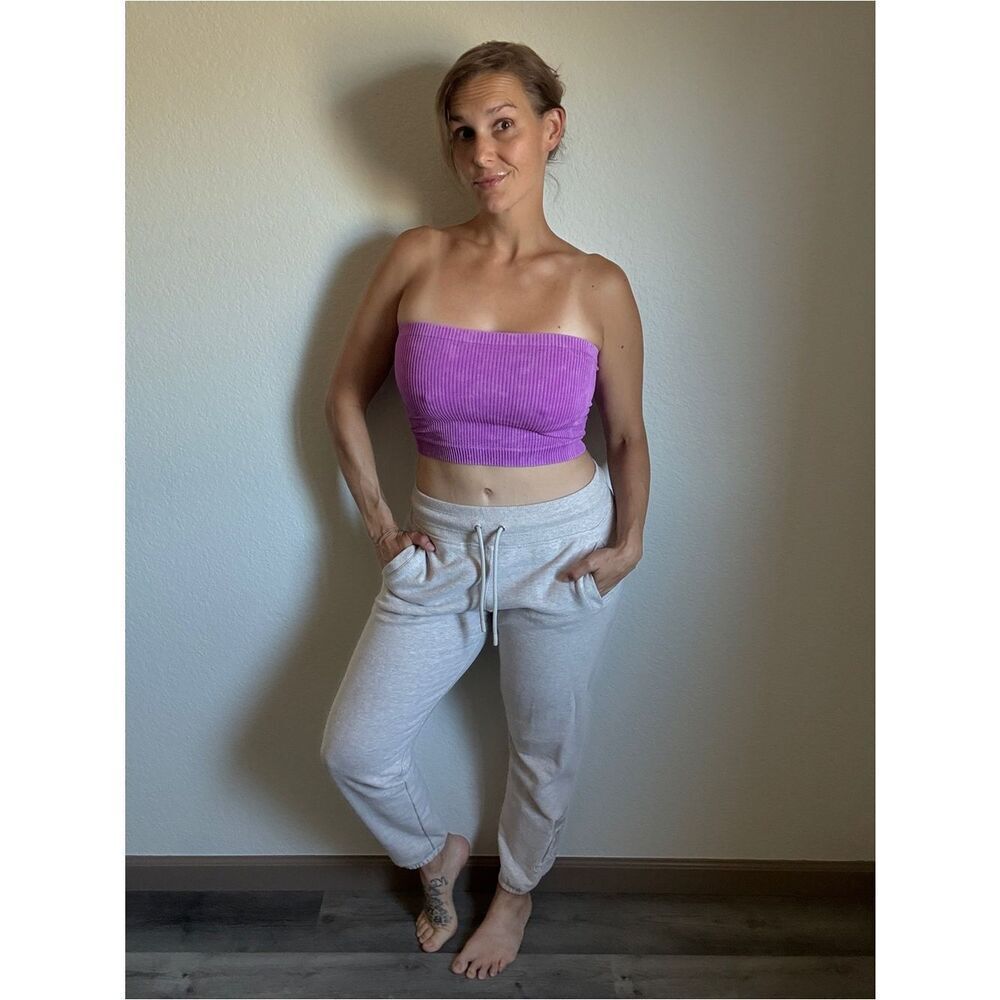 Calvin Klein Jogger Pants Oatmeal Athleisure Embroidered Logo Medium Sleep